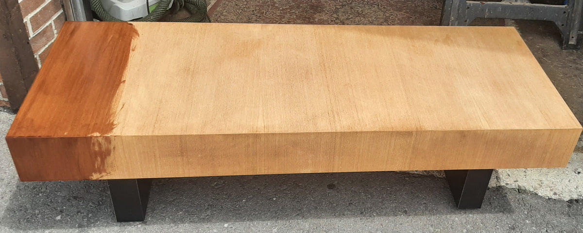 REFINISHED Mid Century Modern Teak Cocktail Table by RS Associates w 2 drawers