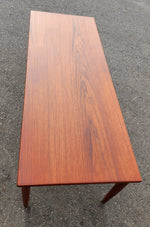 REFINISHED Danish Mid Century Modern Teak Coffee Table, 49