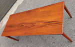 REFINISHED Danish Mid Century Modern Teak Coffee Table, 49