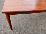 REFINISHED Danish Mid Century Modern Teak Coffee Table, 49