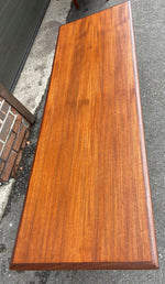REFINISHED Mid Century Modern Teak Coffee Table w Shelf 4