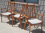 Set of 2 MCM Teak high-back armchairs, Kai Kristiansen style, RESTORED 3