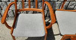 Set of 2 MCM Teak high-back armchairs, Kai Kristiansen style, RESTORED 5