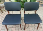 2 REFINISHED REUPHOLSTERED Danish Mid Century Modern Teak Chairs 5