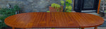 REFINISHED Mid Century Modern Teak Table Oval w 2 Leaves 60