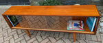 REFINISHED Danish MCM Teak Bookcase Display Media Console 64.5
