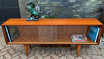 REFINISHED Danish MCM Teak Bookcase Display Media Console 64.5