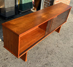 REFINISHED Mid Century Modern Teak Bookcase Display Console 5 ft 6