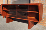 REFINISHED Mid Century Modern Teak Media TV Console 5 ft 8