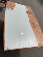 REFINISHED Mid Century Modern Teak Draw Leaf Surfboard shape by RS Associates, 58
