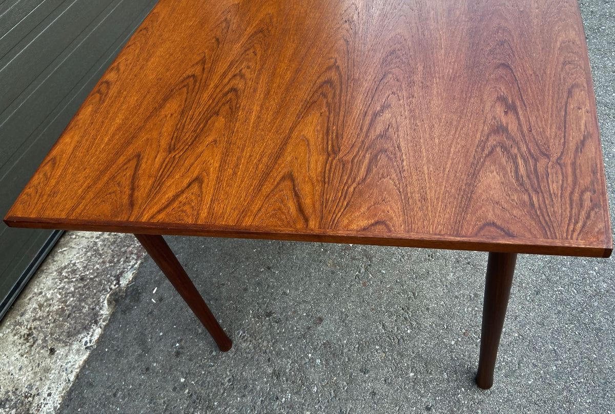 REFINISHED Mid Century Modern Teak Draw Leaf Surfboard shape by RS Associates, 58