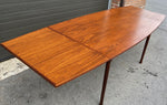 REFINISHED Mid Century Modern Teak Draw Leaf Surfboard shape by RS Associates, 58