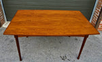 REFINISHED Mid Century Modern Teak Draw Leaf Surfboard shape by RS Associates, 58
