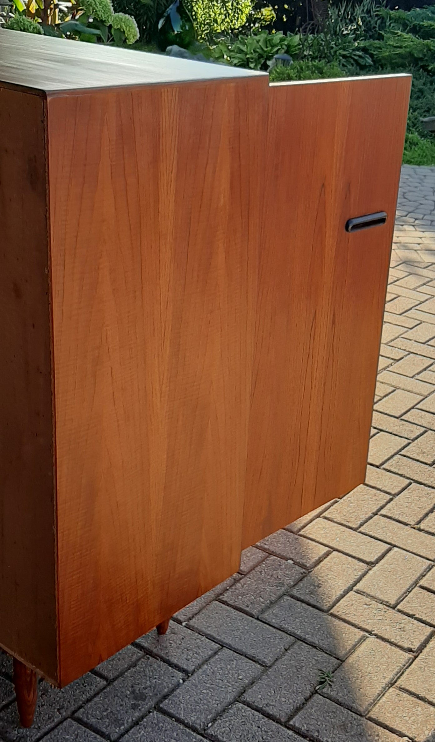 REFINISHED MCM Teak Set of Dresser 9 Drawers and Talboy, PERFECT