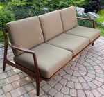 Choose Fabric***REFINISHED Danish Mid Century Modern 3-Seater Sofa by Ib Kofod Larsen 2