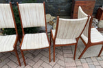 6 RESTORED Danish Mid Century Modern Teak Chairs will be REUPHOLSTERED 8