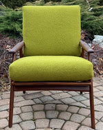 REFINISHED Danish Mid-Century Modern Teak Lounge Chair w NEW CUSHIONS 3
