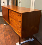 REFINISHED Danish MCM Teak Sideboard Buffet 60