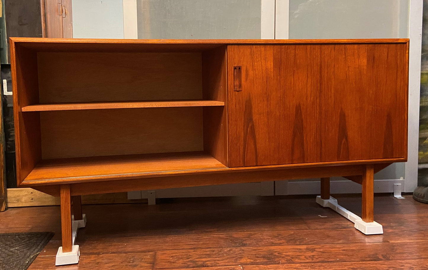 REFINISHED Danish MCM Teak Sideboard Buffet 60", perfect