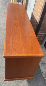 REFINISHED Mid Century Modern Teak Sideboard Credenza 6 ft 4