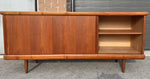 REFINISHED Mid Century Modern Teak Sideboard Credenza 6 ft 7