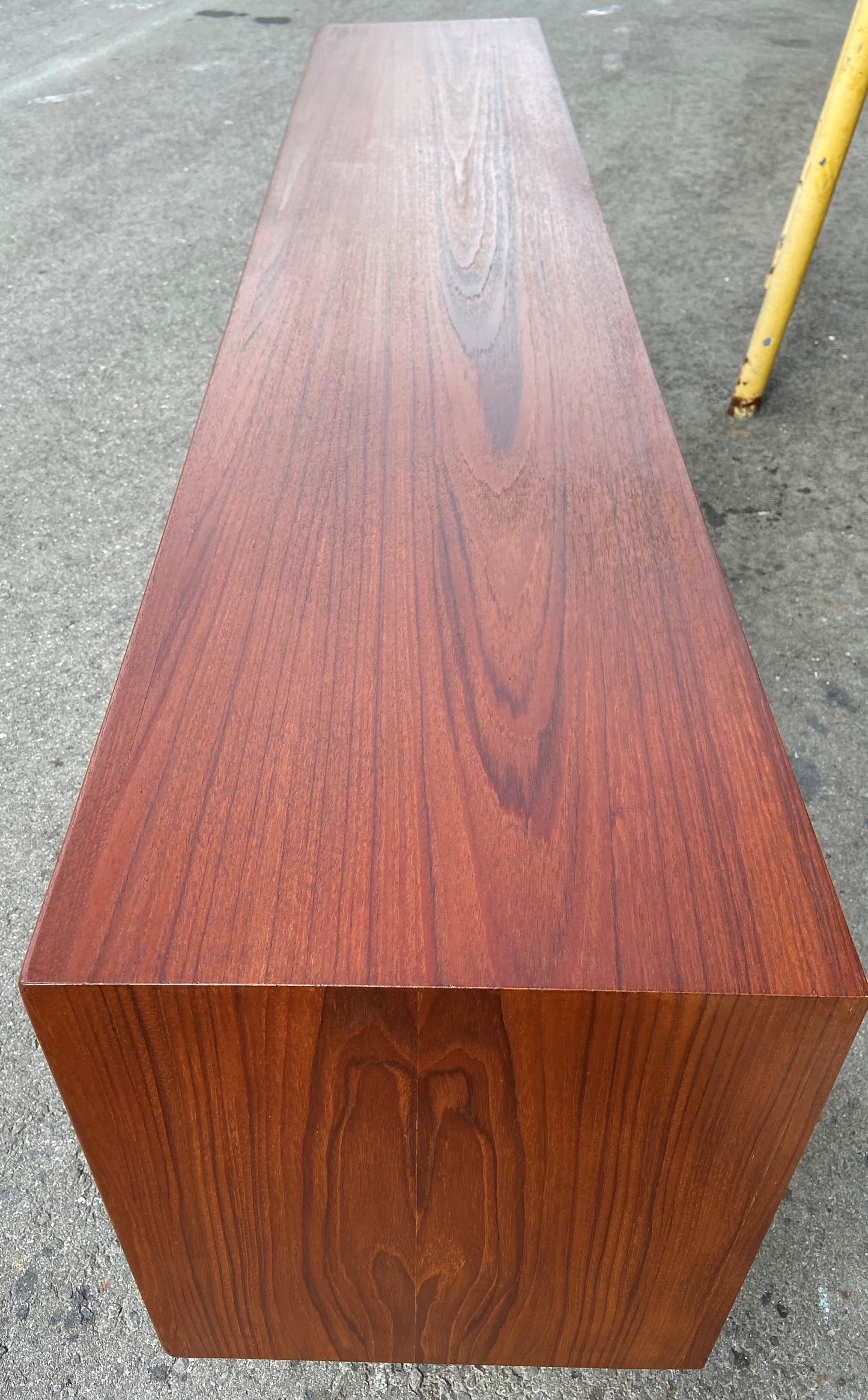 REFINISHED Mid Century Modern Teak Credenza Sideboard 7 ft