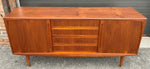 REFINISHED Mid Century Modern Teak Sideboard Credenza 72