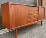 REFINISHED Mid Century Modern Teak Sideboard Credenza 72