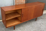 REFINISHED Mid Century Modern Teak Sideboard Narrow 70.5