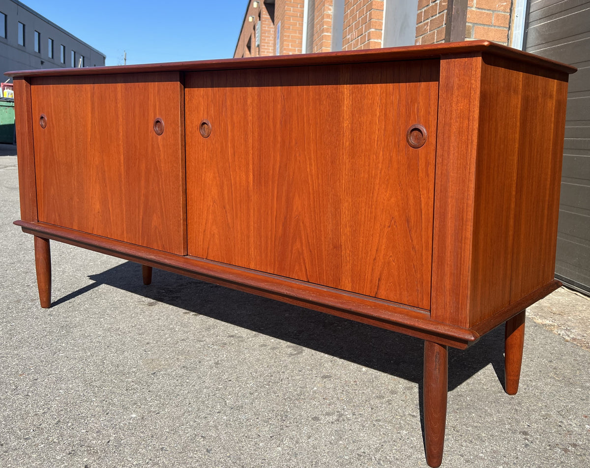 REFINISHED Mid Century Modern Teak Sideboard Buffet Credenza 67