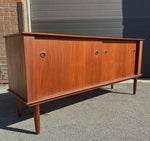 REFINISHED Mid Century Modern Teak Sideboard Buffet Credenza 67