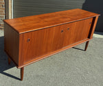 REFINISHED Mid Century Modern Teak Sideboard Buffet Credenza 67