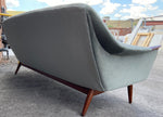REFINISHED REUPHOLSTERED in wool mohair MCM Teak Sofa by Gerhard Berg, PERFECT 6