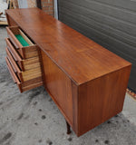 REFINISHED Mid Century Modern Teak Sideboard w Tambour Doors by RS Associates, 78