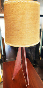 Refinished Danish Mid Century Modern Teak Tripod Lamp 6