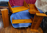 RESTORED Mid Century Modern 3 Section Teak Modular Wall Unit w Cabinets & Shelves by REFF 5