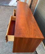 REFINISHED Mid Century Modern Walnut Dresser 9 drawers 84