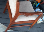 Set of 2 REFINISHED & Ready to be REUPHOLSTERED American MCM Walnut Armchairs 3