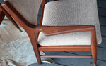Set of 2 REFINISHED & Ready to be REUPHOLSTERED American MCM Walnut Armchairs 5