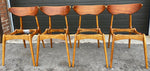 6 REFINISHED Mid Century Modern Walnut Chairs by Deilcraft 14