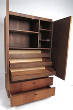 REFINISHED MCM Walnut Brutalist Bedroom SET in Paul Evans style, PERFECT 9
