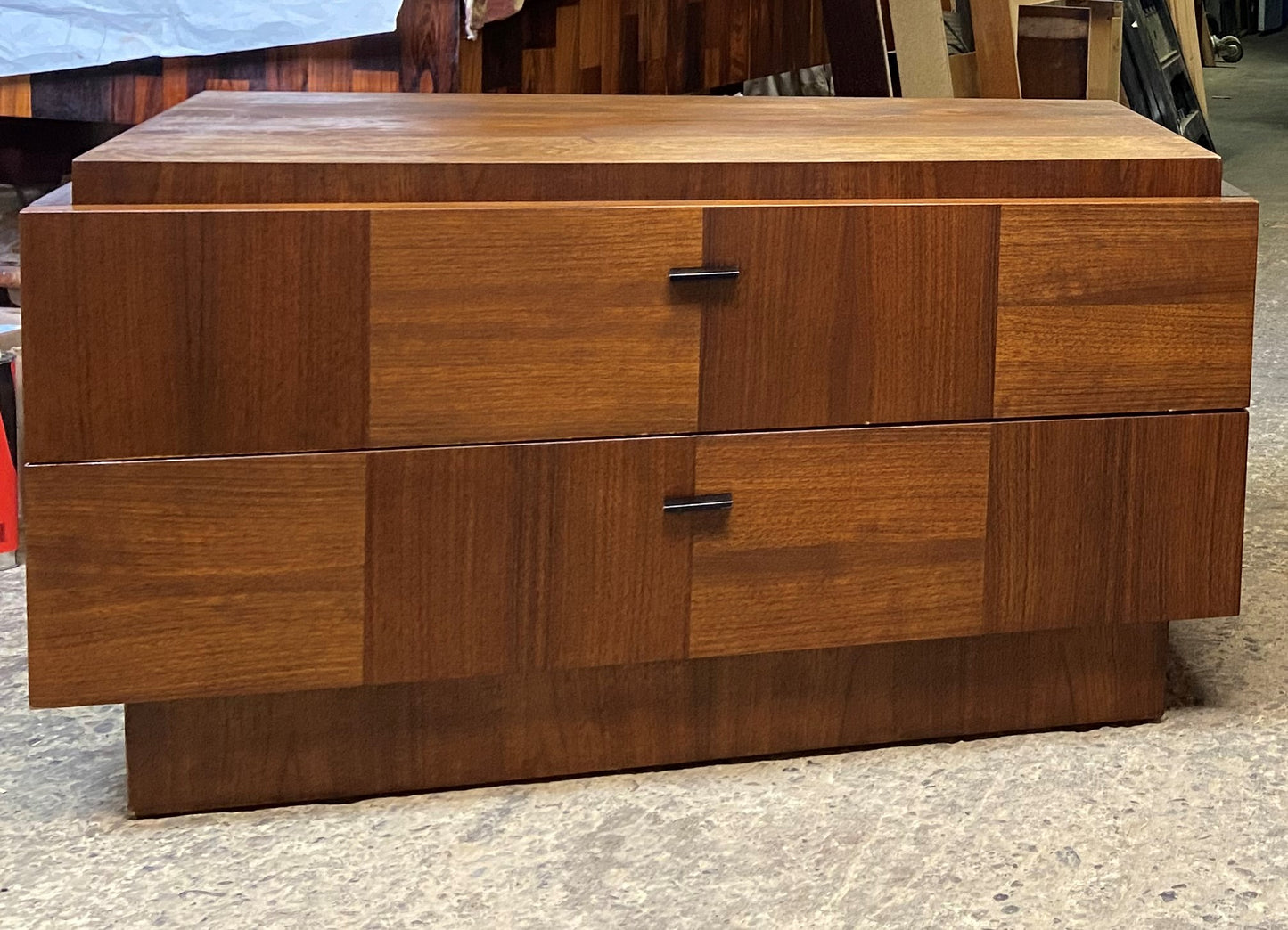 REFINISHED MCM Walnut Brutalist Bedroom SET in Paul Evans style, PERFECT
