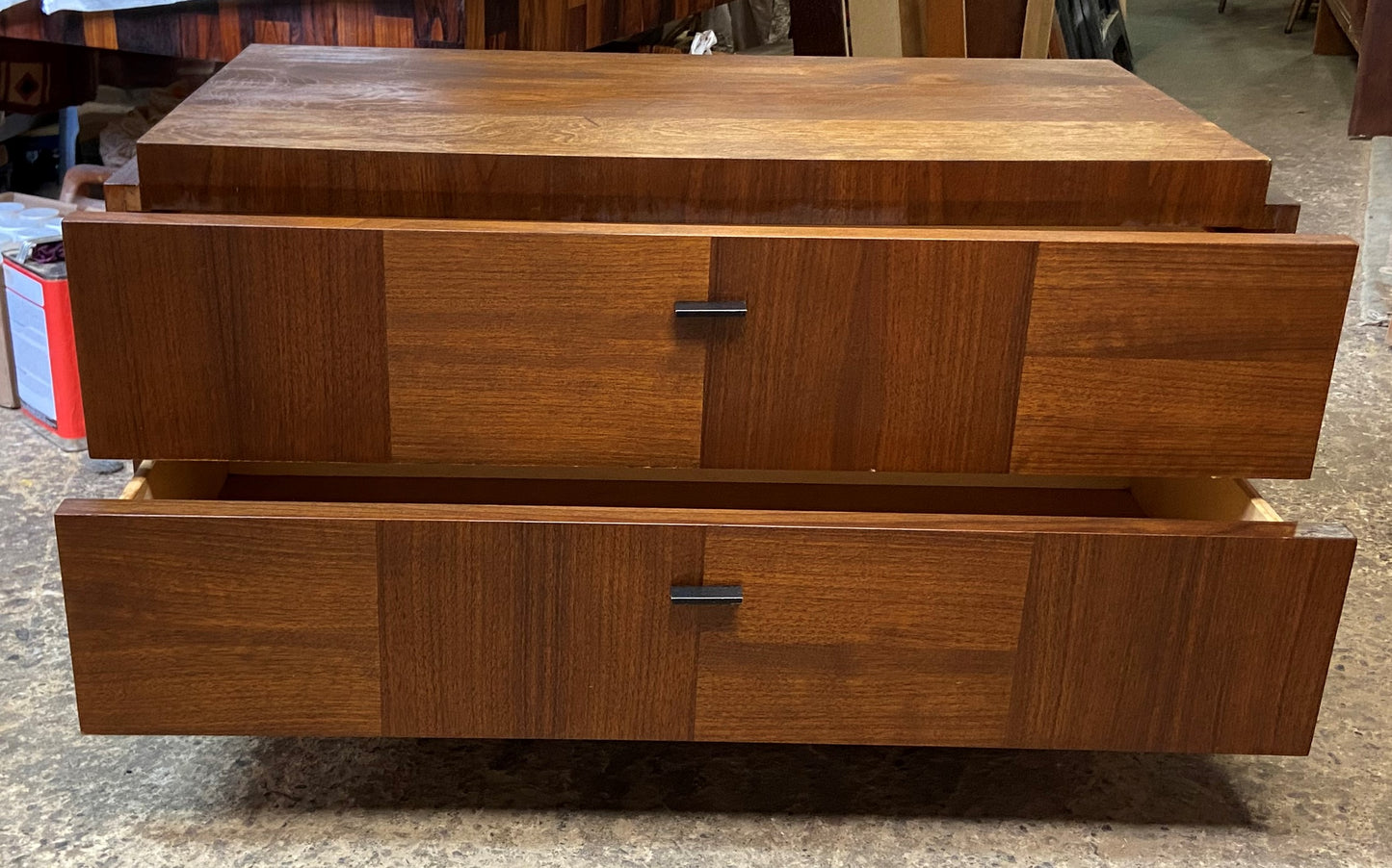 REFINISHED MCM Walnut Brutalist Bedroom SET in Paul Evans style, PERFECT