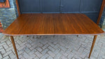 REFINISHED MCM Walnut Dining Table w 2 leaves by Deilcraft, Perfect, 4-6 ft 1