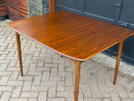 REFINISHED MCM Walnut Dining Table w 2 leaves by Deilcraft, Perfect, 4-6 ft 7