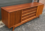 REFINISHED Mid Century Modern Walnut Media Record Player Console 74.5