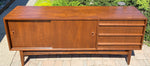 REFINISHED Mid Century Modern Walnut Sideboard, Narrow, Perfect 5