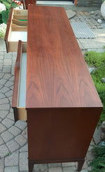 RESTORED MCM Walnut Sideboard Credenza by Kaufman 66.5