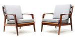 A pair MCM Teak Lounge Chairs by J.Kuypers will be REFINISHED REUPHOLSTERED 1