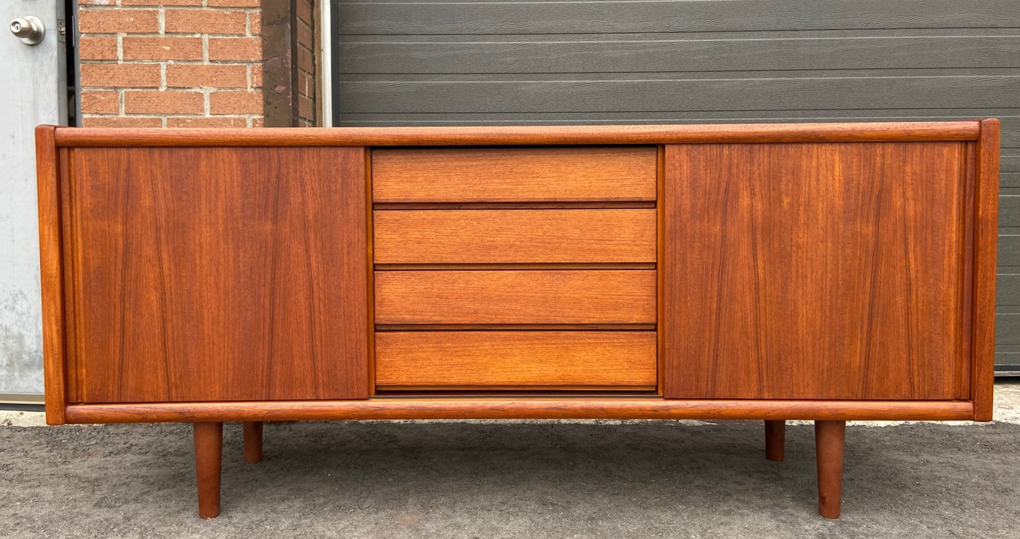 REFINISHED Mid Century Modern Teak Sideboard Credenza